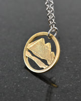 Egypt - Pyramids Cut Coin Pendant
