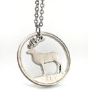 Ireland - Red Deer Cut Coin Pendant