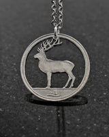 Ireland - Red Deer Cut Coin Pendant