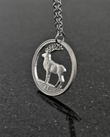 Ireland - Red Deer Cut Coin Pendant