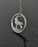 Ireland - Red Deer Cut Coin Pendant