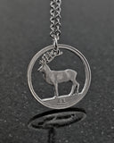 Ireland - Red Deer Cut Coin Pendant