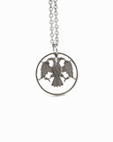 Russia - Cut Coin Pendant with Double Headed Eagle