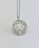 Isle of Man - Manx Loaghton Sheep Cut Coin Necklace