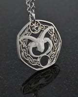 Isle of Man - Manx Loaghton Sheep Cut Coin Necklace