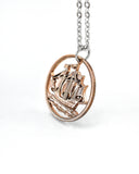 Great Britain - Ship Cut Coin Pendant
