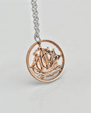 Great Britain - Ship Cut Coin Pendant