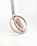 Ireland - Cut Coin Pendant with Harp (2 Pence)