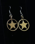 Bahamas - Cut Coin Earrings with Starfish