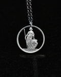 Switzerland - Cut Coin Pendant with Helvetia