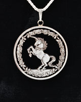 China - Unicorn Cut Coin Pendant