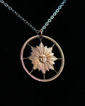 Uruguay - Cut Coin Pendant with Sun