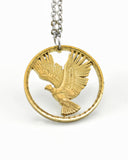 Chile - Cut Coin Pendant with Flying Andean Condor (10 Centesimos)
