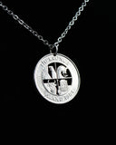 Iceland - Cut Coin Pendant with Land Wights