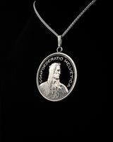 Switzerland - Silver Cut Coin Pendant with Alpine Herdsman