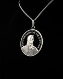 Switzerland - Silver Cut Coin Pendant with Alpine Herdsman