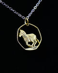 Botswana - Zebra Cut Coin Pendant